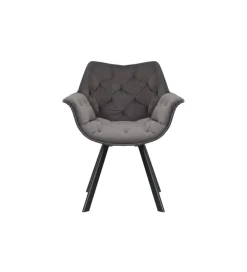 Invicta Interior Krzesło obrotowe siedzisko 180 stopni The Dutch Comfort szare