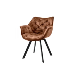 Invicta Interior Krzesło obrotowe THE DUTCH COMFORT welwet brązowy