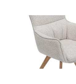 Invicta Interior Krzesło obrotowe VOUGE beżowy