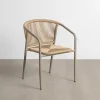 Zona-Design Krzesło ogrodowe APASENO 77 cm beżowe