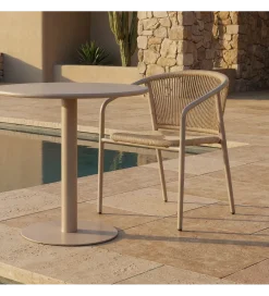 Zona-Design Krzesło ogrodowe APASENO 77 cm beżowe