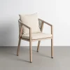 Zona-Design Krzesło ogrodowe ASTAREMO 78 cm szarobrązowe