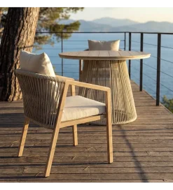 Zona-Design Krzesło ogrodowe ASTAREMO 78 cm szarobrązowe