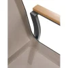 Halmar Krzesło ogrodowe FIERRO 88 cm czarny brązowy