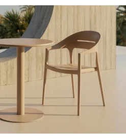 Zona-Design Krzesło ogrodowe LUCEROS 83 cm beżowe