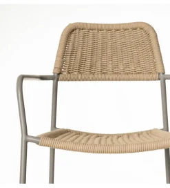 Zona-Design Krzesło ogrodowe MILOS naturalne beżowe