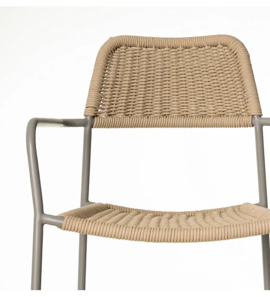 Zona-Design Krzesło ogrodowe MILOS naturalne beżowe