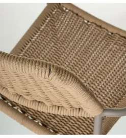 Zona-Design Krzesło ogrodowe MILOS naturalne beżowe