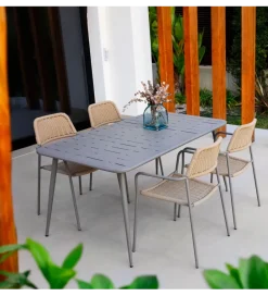 Zona-Design Krzesło ogrodowe MILOS naturalne beżowe