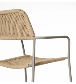 Zona-Design Krzesło ogrodowe MILOS naturalne beżowe