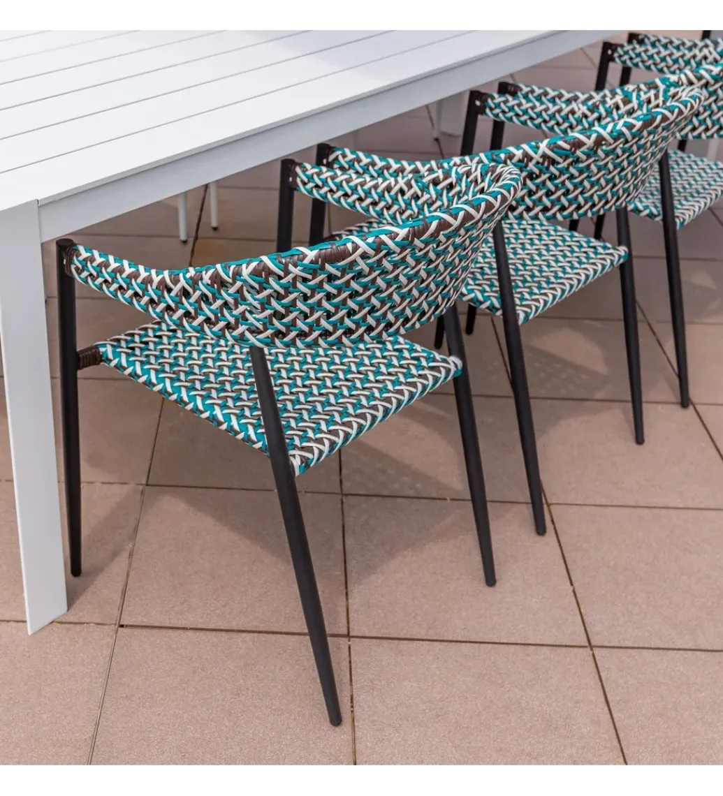 Zona-Design Krzesło ogrodowe NADIA 81 cm czarne