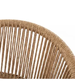 Zona-Design Krzesło ogrodowe NESKA 80 cm białe naturalne