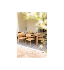 KARE Krzesło ogrodowe SOLE MIO 80 cm drewno teak
