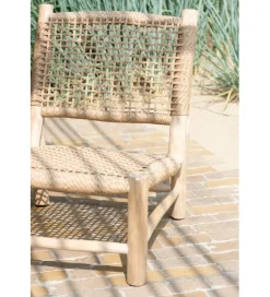 J-Line Krzesło ogrodowe VITA 85 cm naturalne