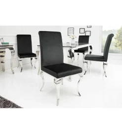 Invicta Interior Krzesło OXANA Modern Barock czarne