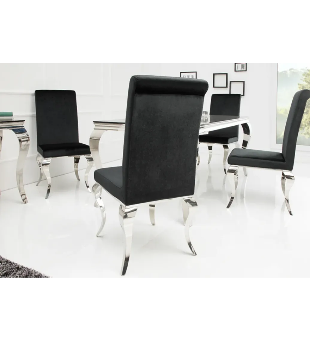 Invicta Interior Krzesło OXANA Modern Barock czarne