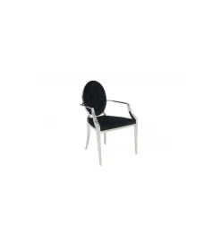 Invicta Interior Krzesło OXANA Modern Barock Czarne