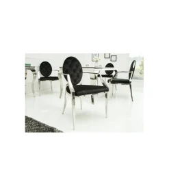 Invicta Interior Krzesło OXANA Modern Barock Czarne