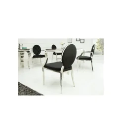 Invicta Interior Krzesło OXANA Modern Barock Czarne