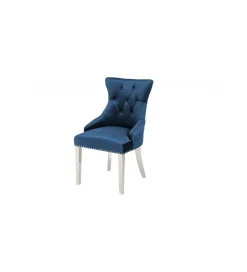 Invicta Interior Krzesło OXANA Modern Barock niebieskie