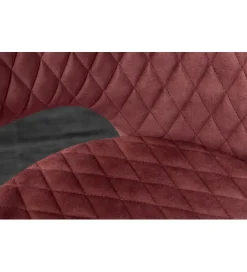 Invicta Interior Krzesło Paris Velvet czerwono bordowe
