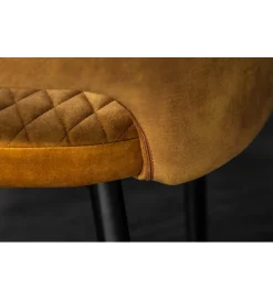 Invicta Interior Krzesło PARIS velvet musztardowy