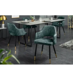 Invicta Interior Krzesło Paris Velvet petrol