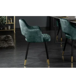 Invicta Interior Krzesło Paris Velvet petrol
