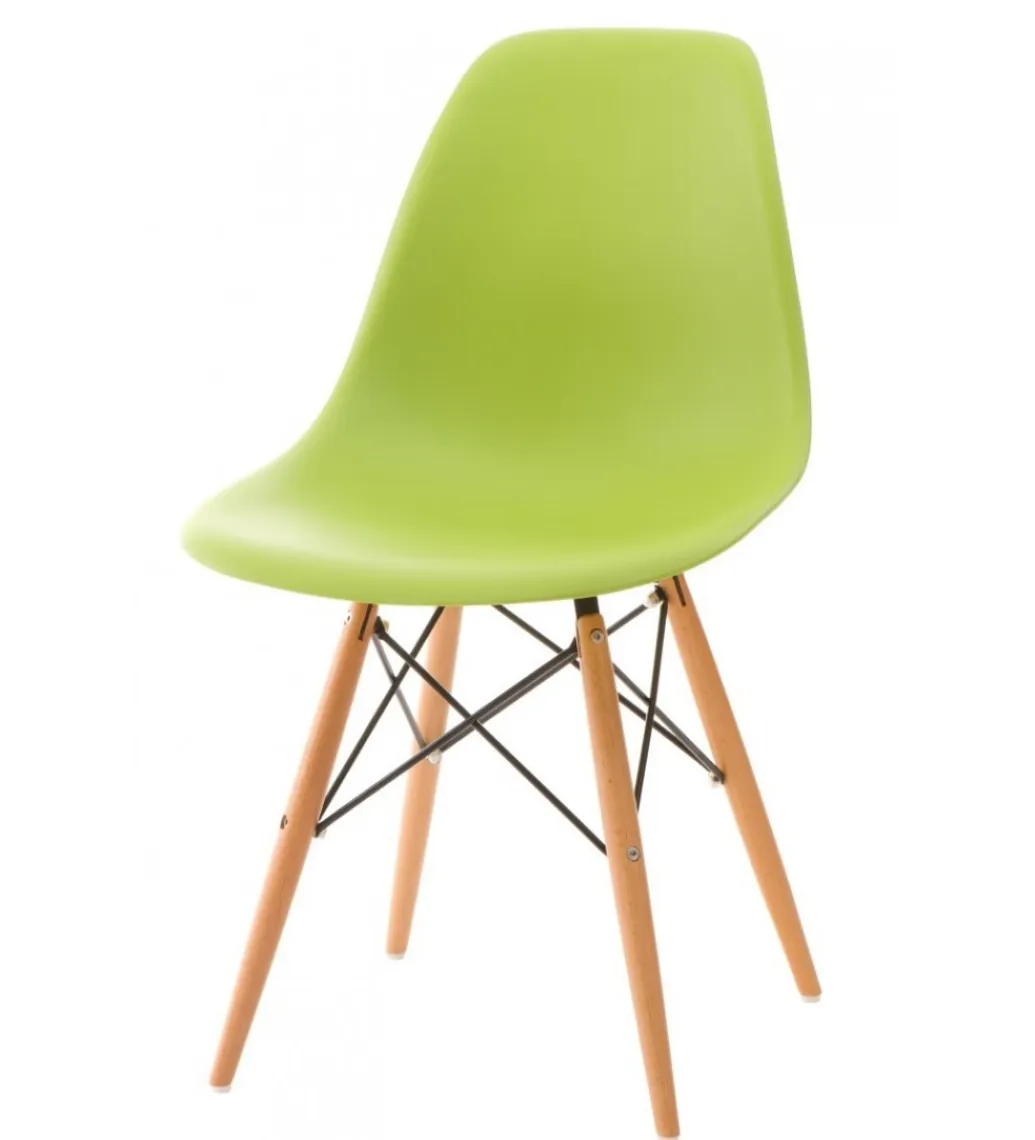 Zona-Design.pl Krzesło P016W PP Inspirowane DSW Zielone
