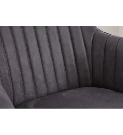 Invicta Interior Krzesło RAMZES z obrotowym siedziskiem vintage szare