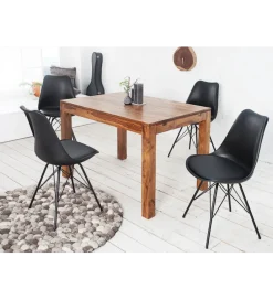 Invicta Interior Krzesło Rufo Scandinavia retro czarne
