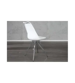 Invicta Interior Krzesło Rufo Scandinavia Retro białe