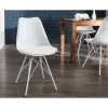 Invicta Interior Krzesło Rufo Scandinavia Retro Białe