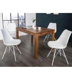 Invicta Interior Krzesło Rufo Scandinavia Retro Białe