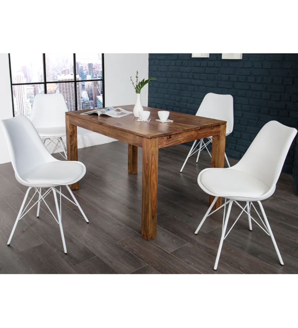 Invicta Interior Krzesło Rufo Scandinavia Retro Białe