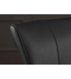 Invicta Interior Krzesło SAMSON czarne naturalna skóra