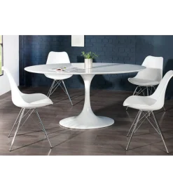 Invicta Interior Krzesło Scandinavia Retro Białe