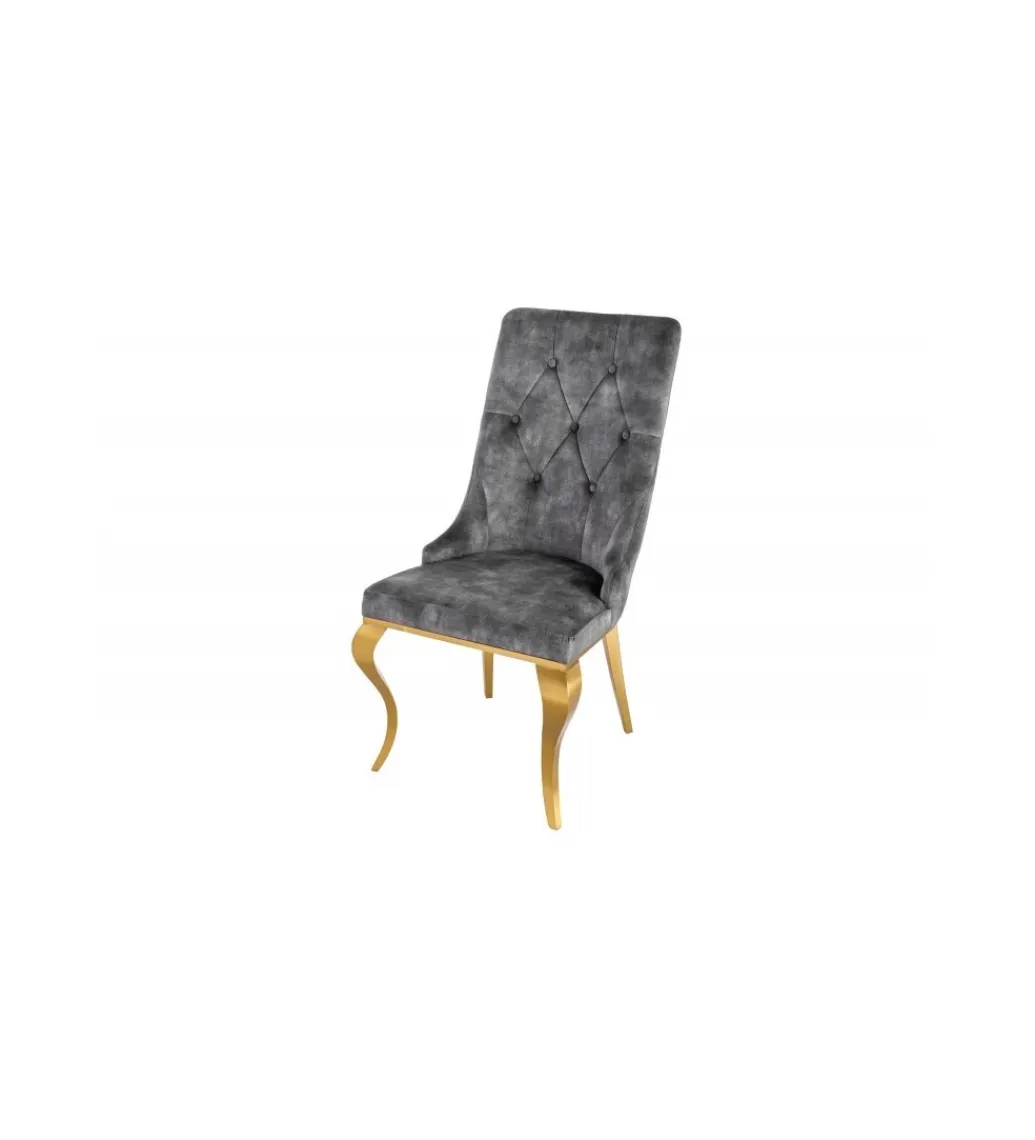 Invicta Interior Krzesło TRENTINO LEW Modern Barock szare