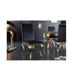 Invicta Interior Krzesło TRENTINO Modern Barock czarne