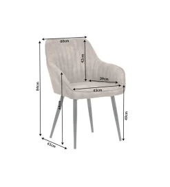 Invicta Interior Krzesło Turin taupe