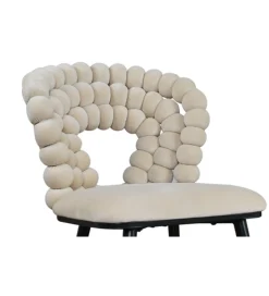 DAS Polski Design Krzesło Zeenova jasny beż bublle kulki