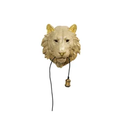 KDesign Lampa ścienna ANIMAL TIGER HEAD 34 cm złota