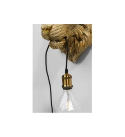 KDesign Lampa ścienna ANIMAL TIGER HEAD 34 cm złota