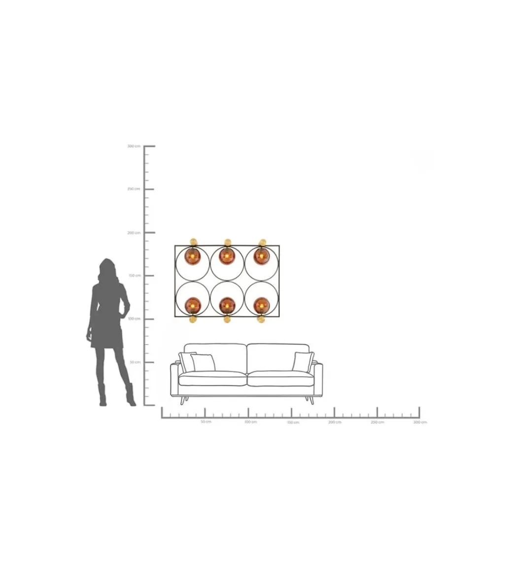 KDesign Lampa ścienna BALANCE CIRCLE 96 x 122 cm