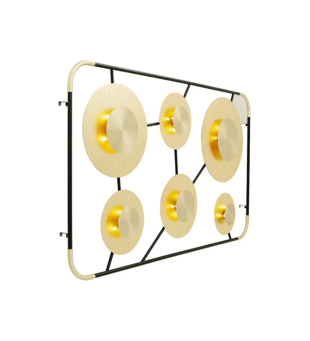 KDesign Lampa ścienna DISC 110 x 185 cm złota