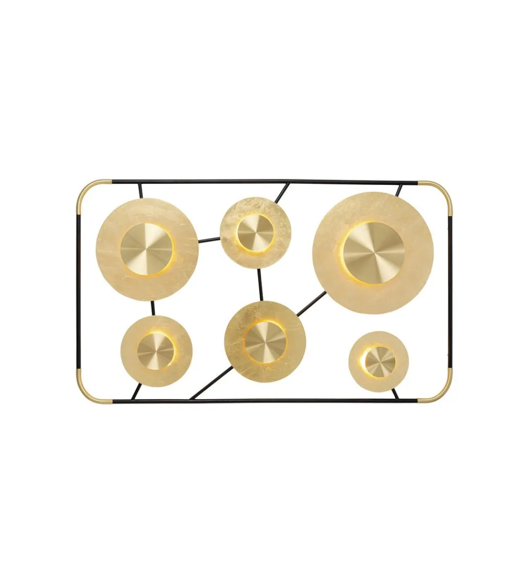 KDesign Lampa ścienna DISC 110 x 185 cm złota