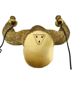 Invicta Interior Lampa ścienna KING APE 50 cm złota