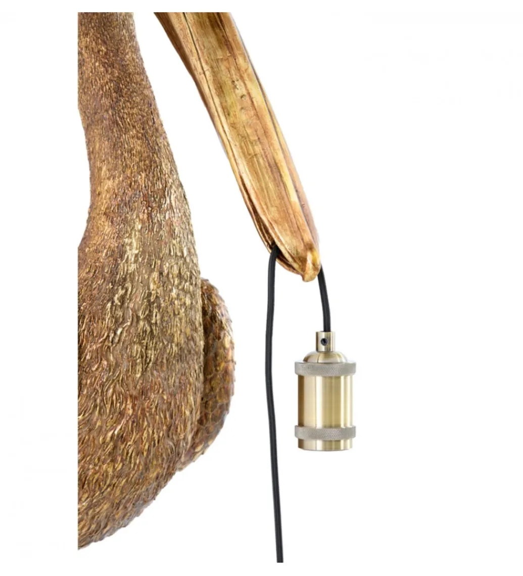 L&L Lampa ścienna PELICAN 63 cm antyczny brąz