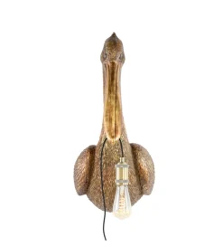 L&L Lampa ścienna PELICAN 63 cm antyczny brąz