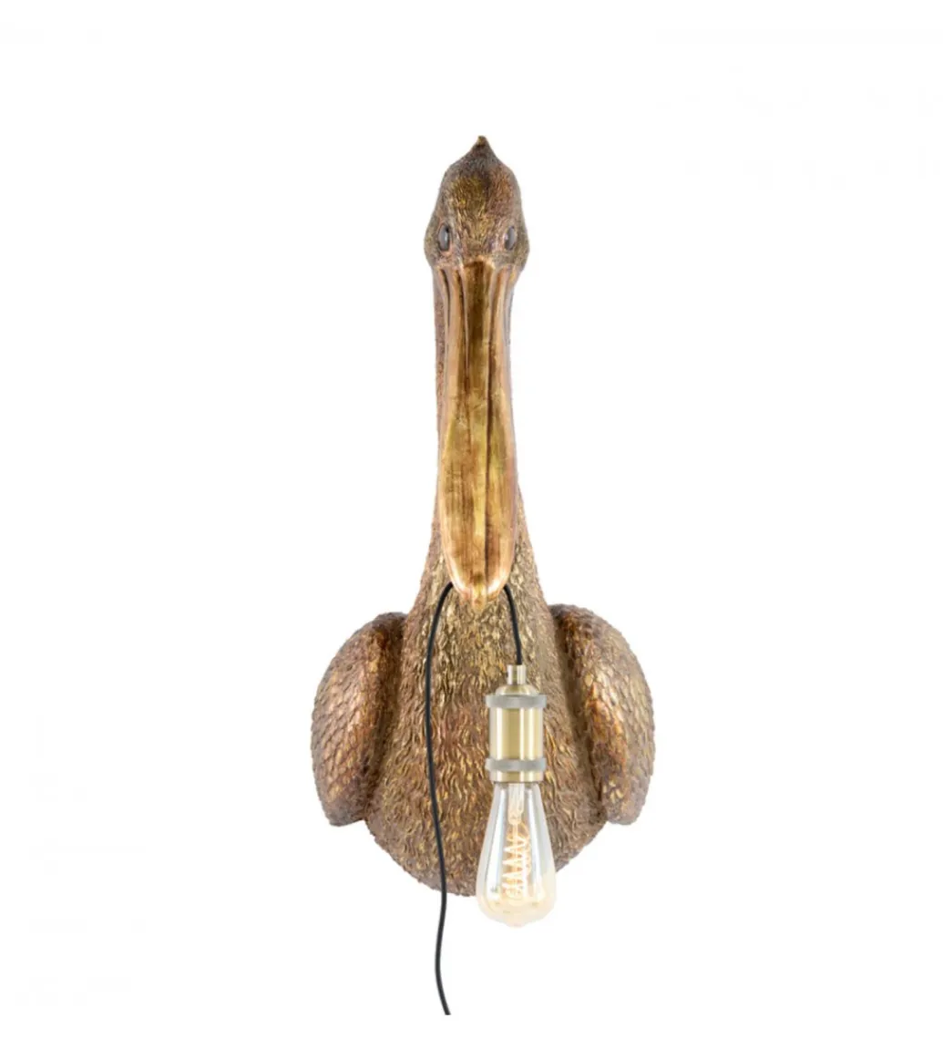 L&L Lampa ścienna PELICAN 63 cm antyczny brąz